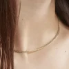 Collier Doline Maille Anglaise Or Jaune