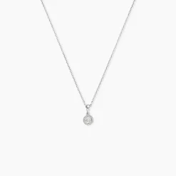 Collier Domitia Or Blanc Diamant
