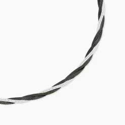 Collier Ehud Argent Bicolore