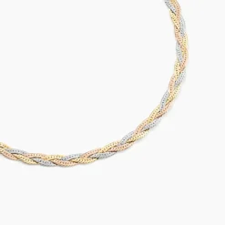 Collier Elae Argent Tricolore