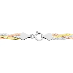 Collier Elae Argent Tricolore