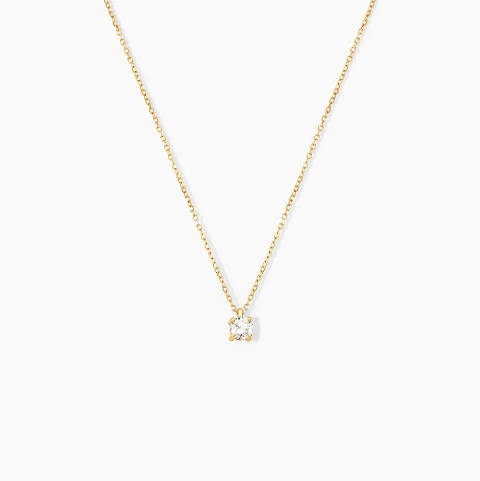 Collier Elfa Or Jaune Diamant