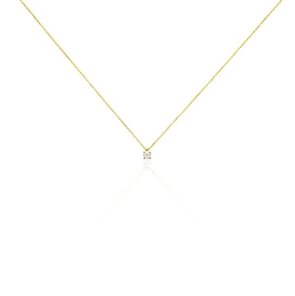 Collier Elfa Or Jaune Diamant