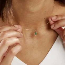 Collier Emotion Or Jaune Emeraude Diamant|Marc Orian Discount