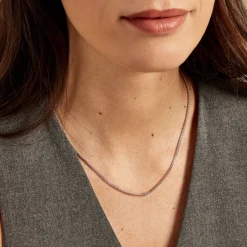Collier Eternity Argent Blanc Oxyde De Zirconium