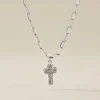 Collier Etincelante Argent Blanc