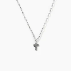 Collier Etincelante Argent Blanc