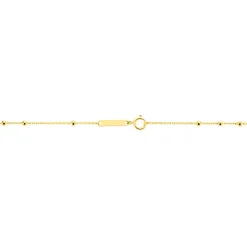Collier Evelina Croix Maille Boule Or Jaune