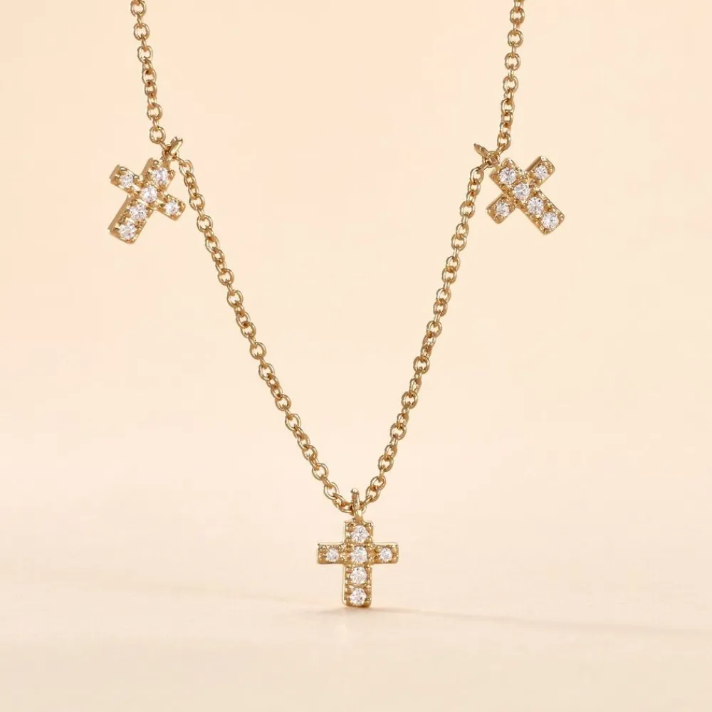 Collier Fatos Plaqué Or Jaune Oxyde De Zirconium|Marc Orian Sale