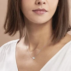 Collier Flamen Argent Blanc Oxyde De Zirconium|Marc Orian Best