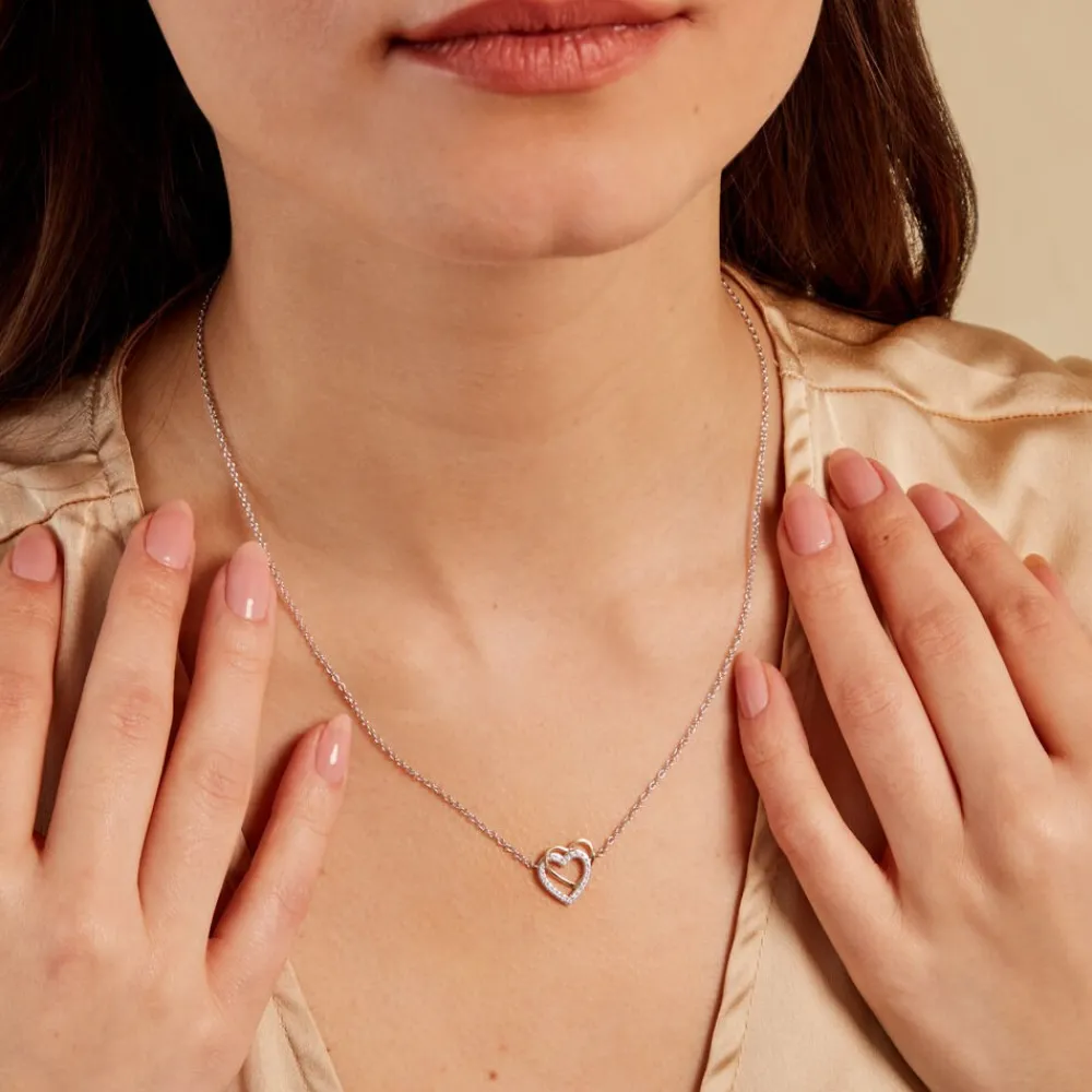 Collier Gine Or Jaune Argent Blanc Oxyde De Zirconium|Marc Orian Online