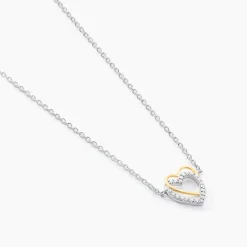 Collier Gine Or Jaune Argent Blanc Oxyde De Zirconium|Marc Orian Online