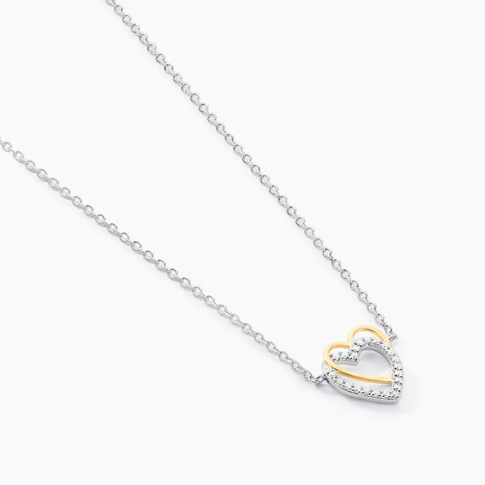 Collier Gine Or Jaune Argent Blanc Oxyde De Zirconium|Marc Orian Online