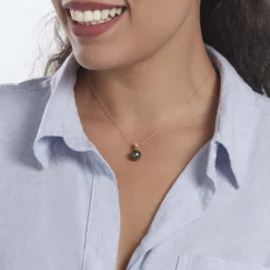 Collier Giuseppe Or Jaune Perle De Tahiti Oxyde Zirconium|Marc Orian Sale