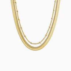 Collier Golden Liana Acier Jaune|Marc Orian Outlet