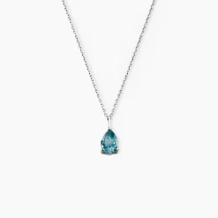 Collier Goutte Or Blanc Topaze|Marc Orian Best