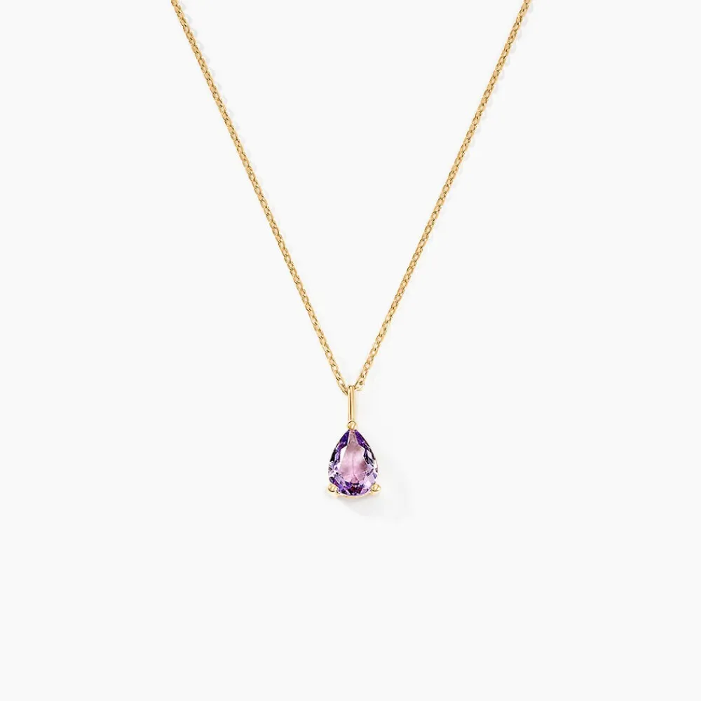 Collier Goutte Or Jaune Amethyste|Marc Orian Discount