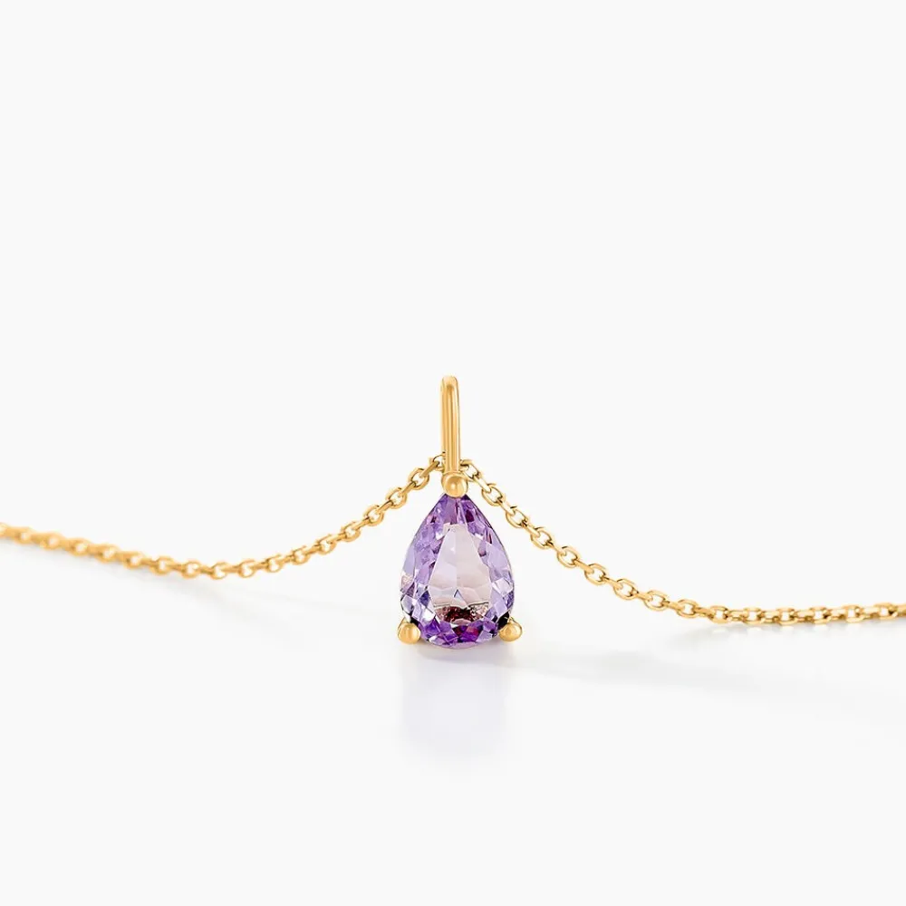 Collier Goutte Or Jaune Amethyste|Marc Orian Discount