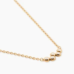 Collier Halo Plaqué Or Jaune Oxyde De Zirconium|Marc Orian Sale