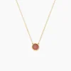Collier Heida Or Jaune Calcédoine