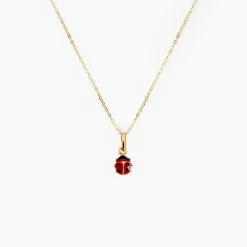 Collier Helidie Coccinelle Or Jaune