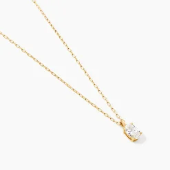 Collier Husam Or Jaune Oxyde De Zirconium