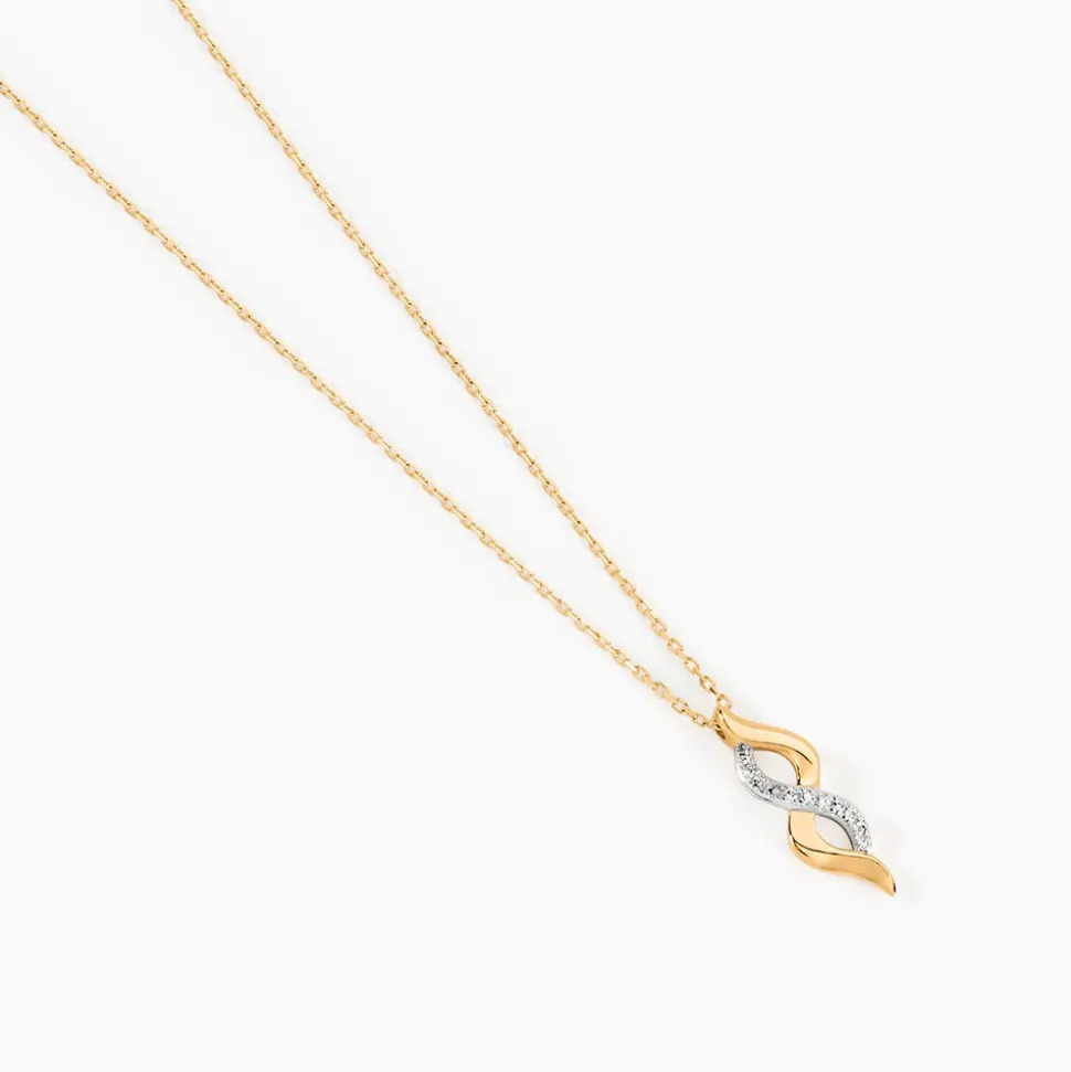 Collier Ilarione Or Jaune Diamant