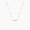 Collier Illumia Or Jaune Oxyde De Zirconium