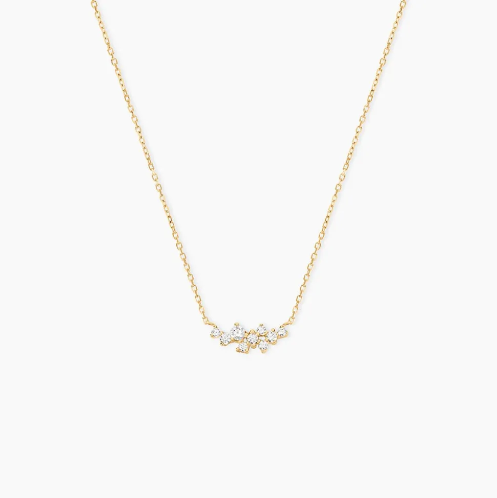 Collier Illumia Or Jaune Oxyde De Zirconium