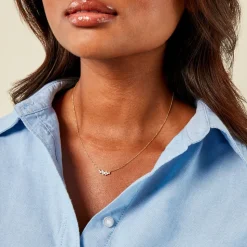Collier Illumia Or Jaune Oxyde De Zirconium