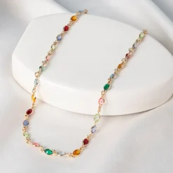 Collier Ilvaae Plaqué Or Jaune Pierre De Synthese|Marc Orian Hot