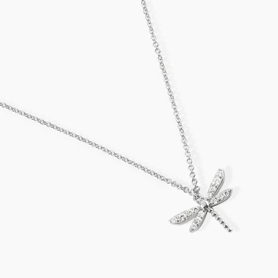 Collier Indiana Argent Blanc Oxyde De Zirconium