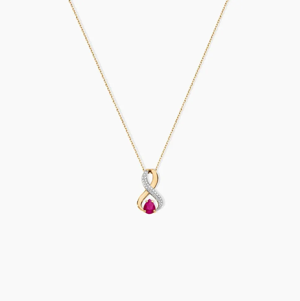 Collier Iolo Or Jaune Rubis
