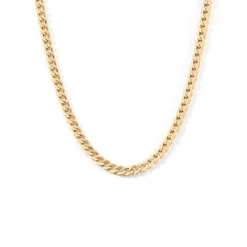 Collier Iris Or Jaune Maille Gourmette