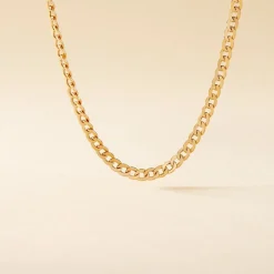 Collier Iris Or Jaune Maille Gourmette