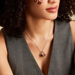Collier Isalyne Argent Blanc Céramique|Marc Orian Hot