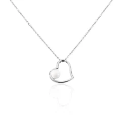 Collier Isalyne Argent Blanc Céramique|Marc Orian Discount