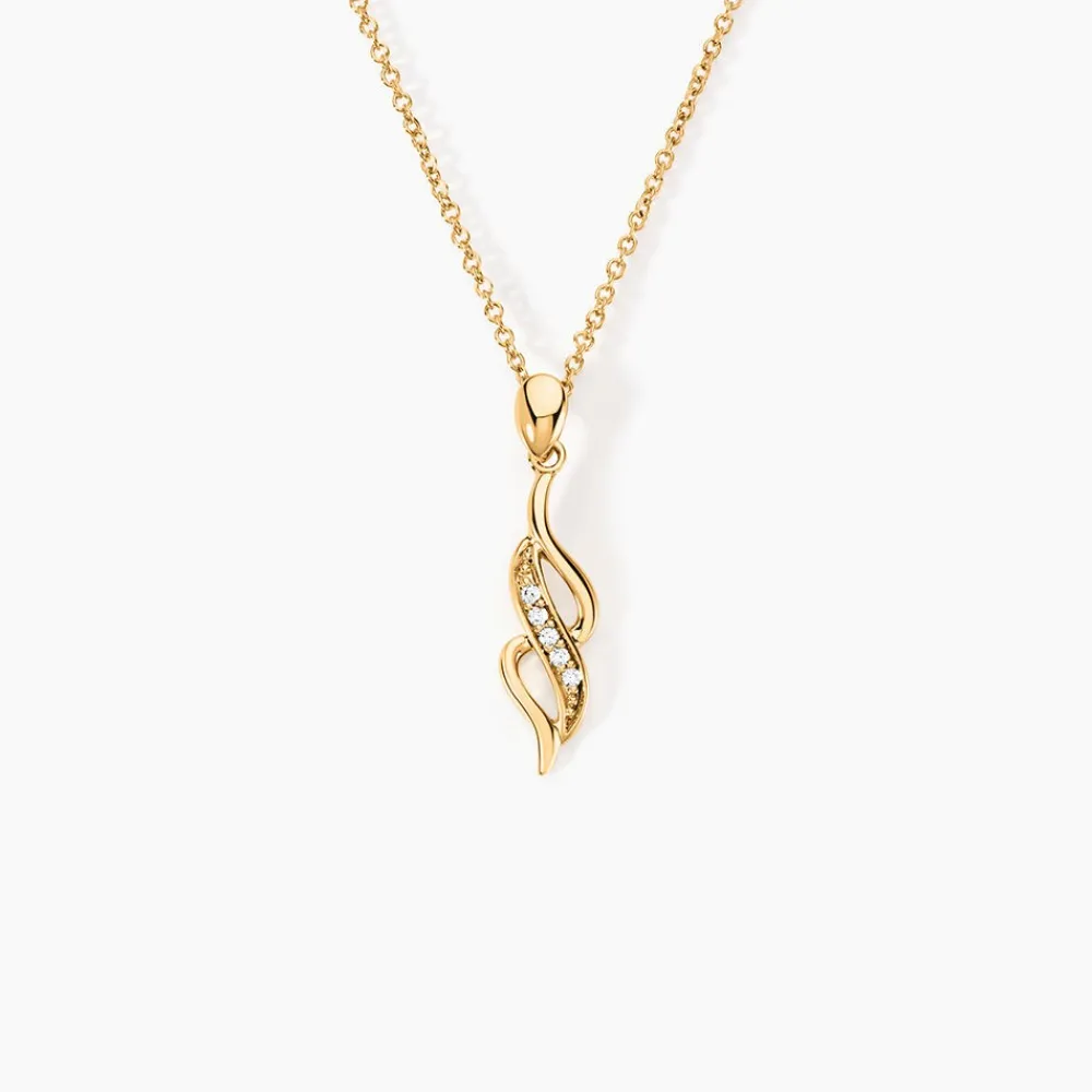 Collier Ishaae Plaqué Or Jaune Oxyde De Zirconium|Marc Orian Best