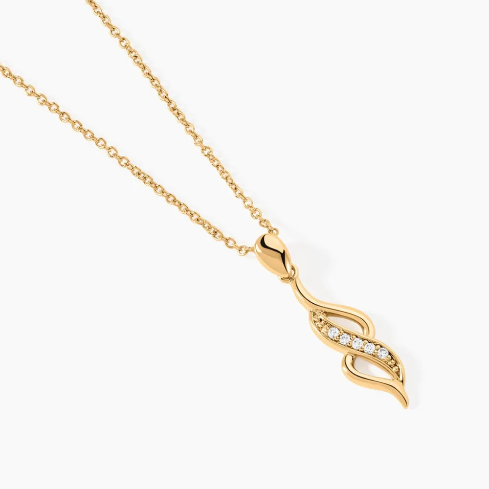 Collier Ishaae Plaqué Or Jaune Oxyde De Zirconium|Marc Orian Best