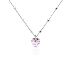 Collier Isin Argent Blanc Pierre De Synthese|Marc Orian