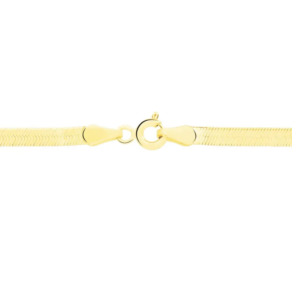 Collier Ivria Maille Heringbone Or Jaune