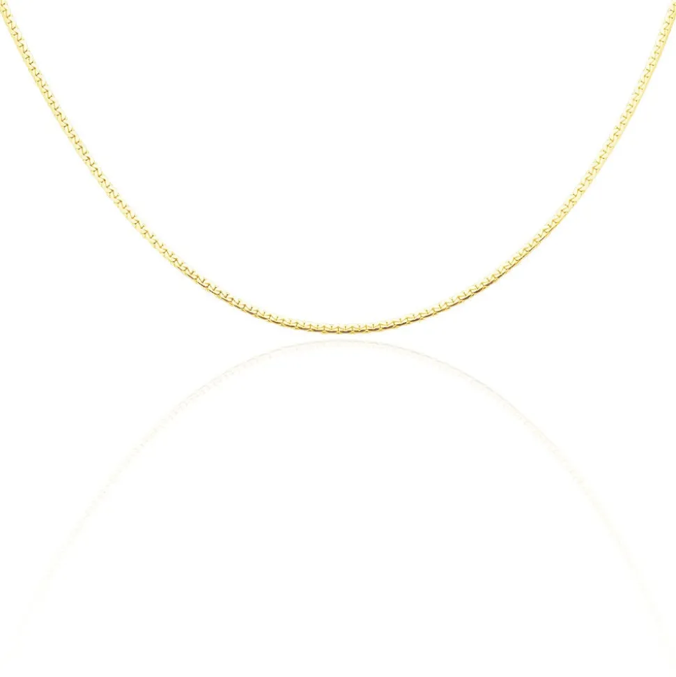 Collier Ivy Maille Haricot Or Jaune