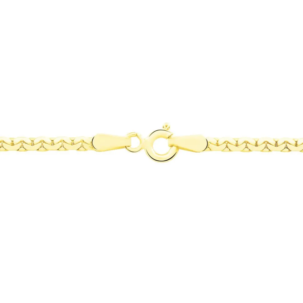 Collier Ivy Maille Haricot Or Jaune