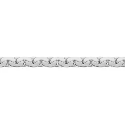 Collier Ivy Maille Haricot Or Blanc