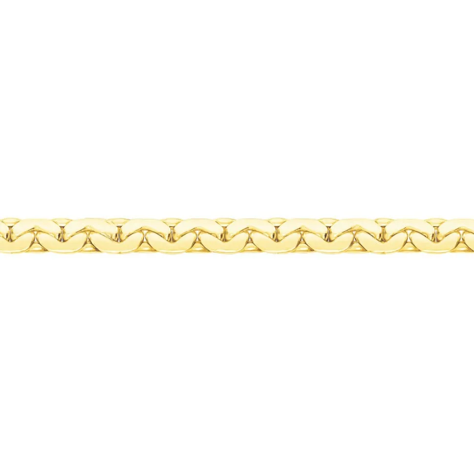 Collier Ivy Maille Haricot Or Jaune