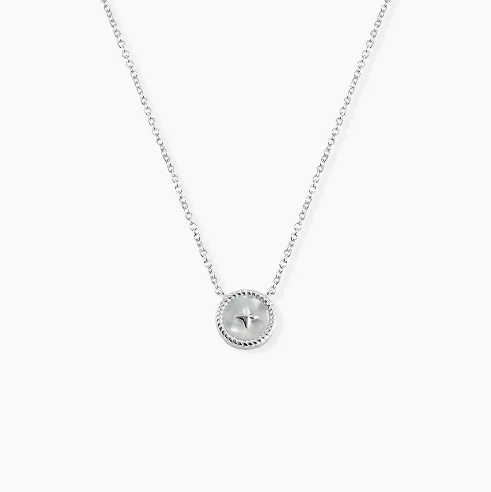 Collier Izarra Argent Blanc Nacre