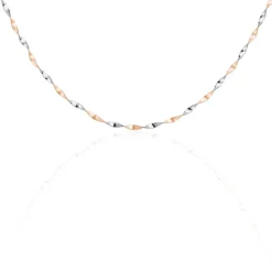 Collier Izar Torsadee Or Bicolore