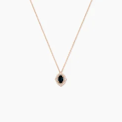 Collier Janna Or Rose Topaze Et Oxyde De Zirconium