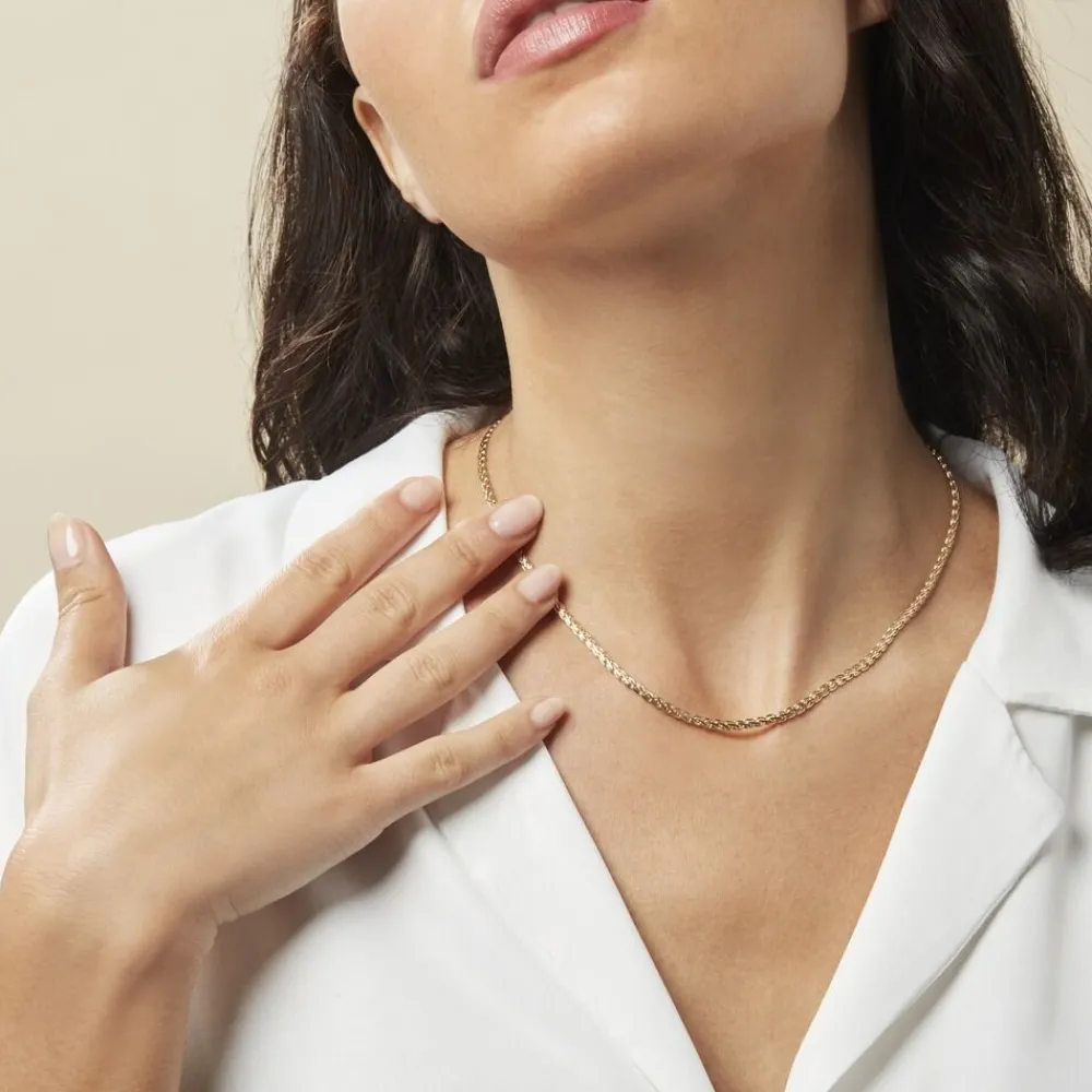 Collier Jayna Maille Palmier Or Jaune|Marc Orian New