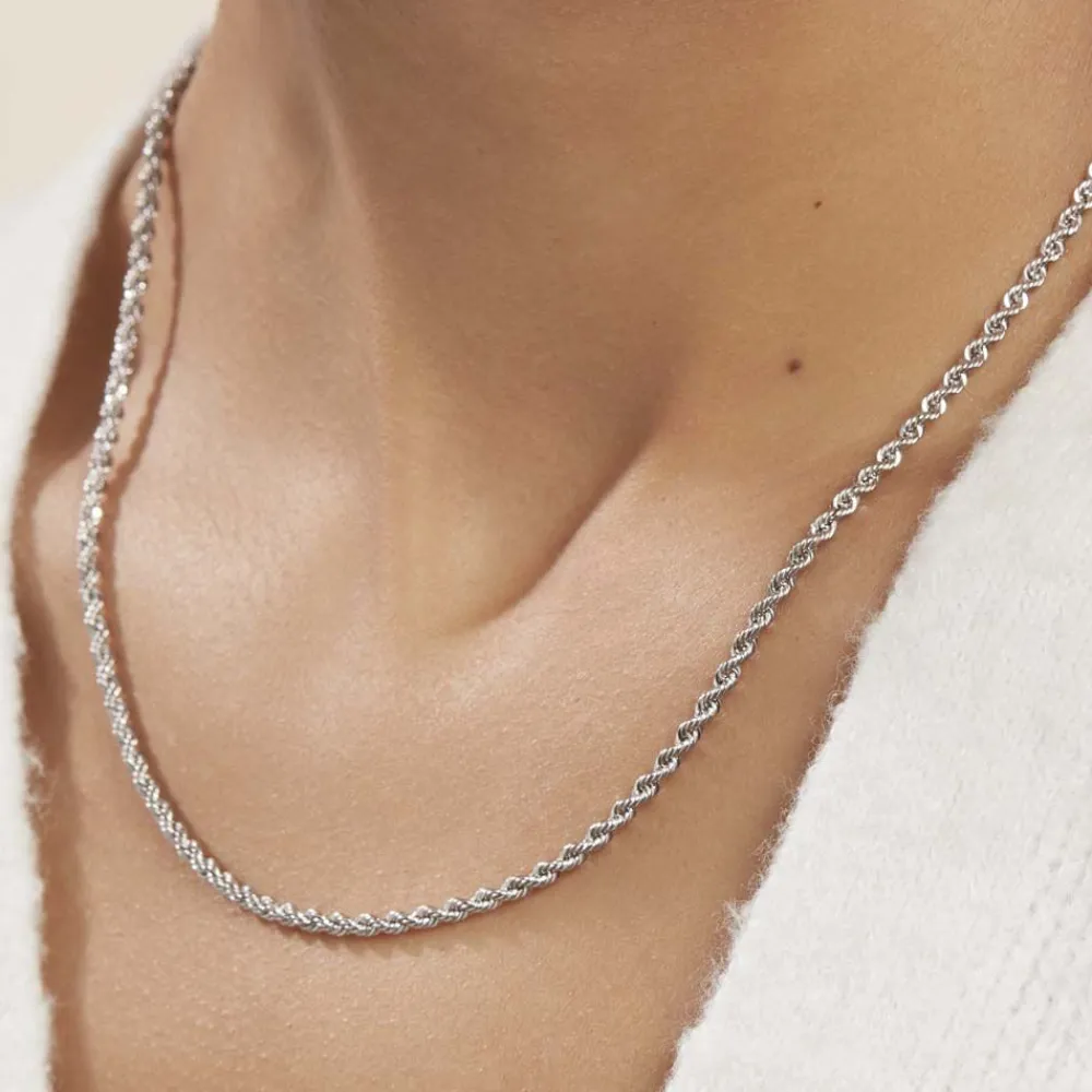 Collier Jerry Maille Corde Or Blanc|Marc Orian Discount